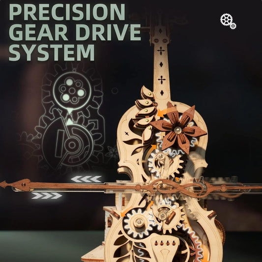 MelodyCraft™ - Magic Cello 3D Wooden Puzzle Music Box