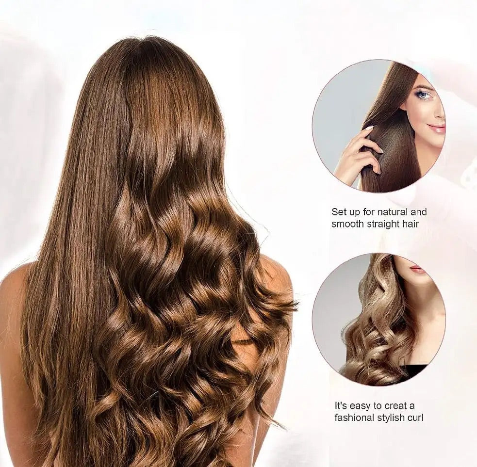 GlamGlide™ - Portable Rechargeable Hair Straightener