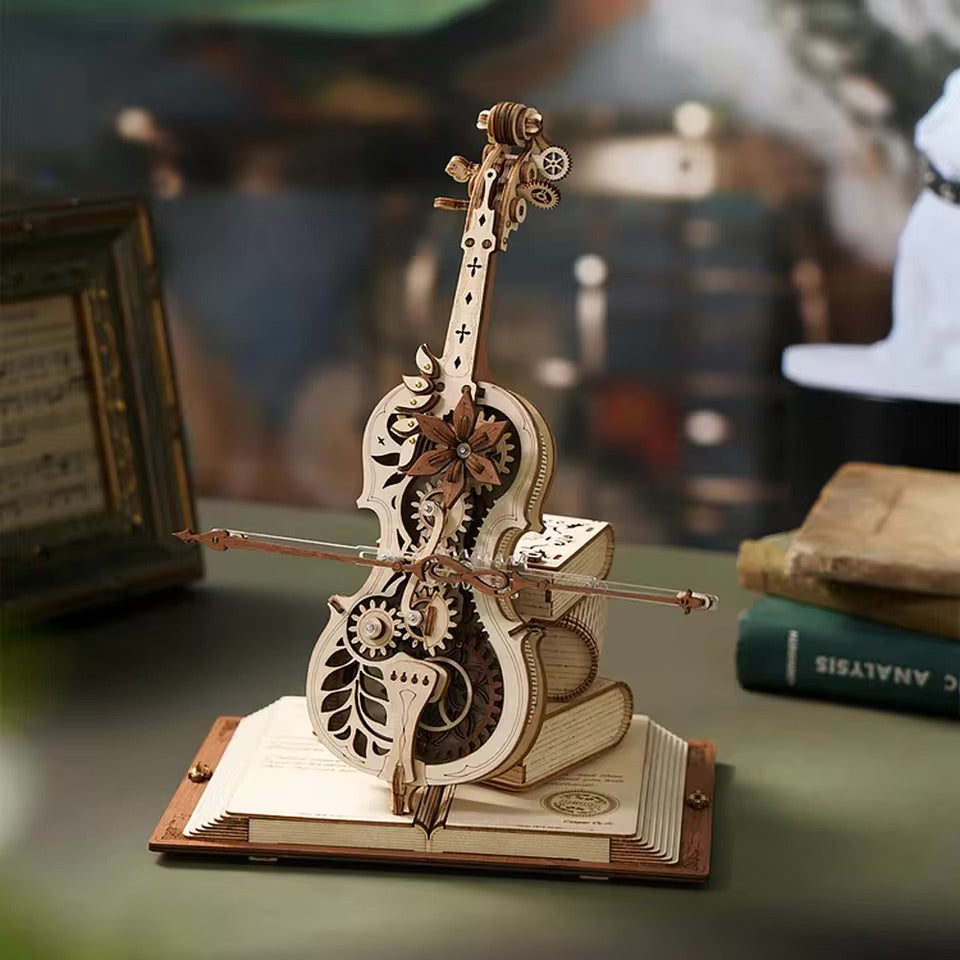 MelodyCraft™ - Magic Cello 3D Wooden Puzzle Music Box